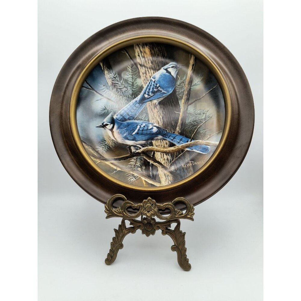 1985 Knowles Blue Jay Plate By Kevin Daniel Encyclopedia Britannica Birds Of You
